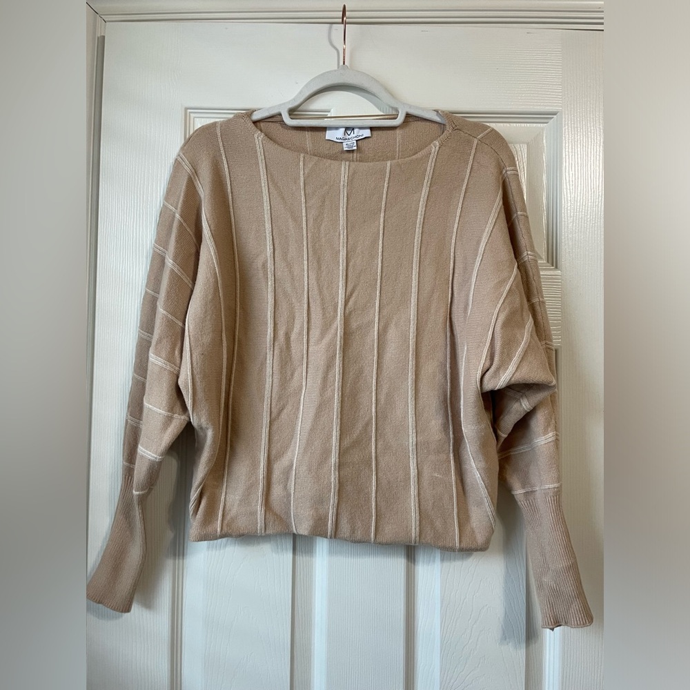 Magaschoni Women's Striped Sweater - Size XL, fits smaller like a M-L